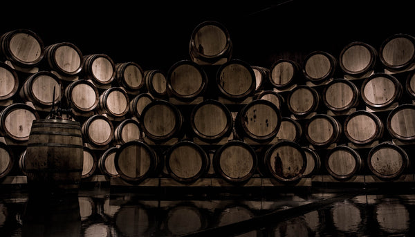 Oak Barrels Wine