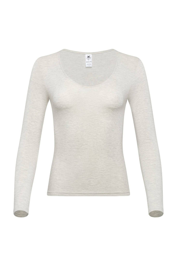 Buy Cotton On Sculpted Scoop Neck Long Sleeve Top in White 2024 Online