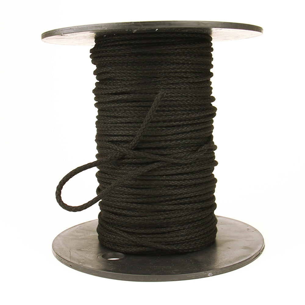 1/8 Black Cotton Tie Line