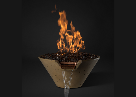 Slick Rock Conical Water and Fire Bowl: A stunning combination of water and fire, this modern masterpiece adds sophistication to any outdoor space.