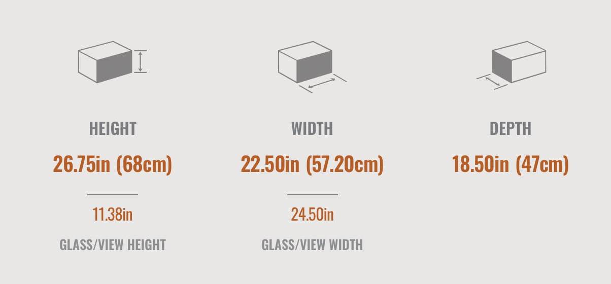 Haliburton Gas Stove  Dimensions