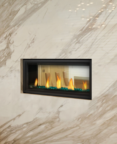 Vector 38 See Through Fireplace  Dimensions