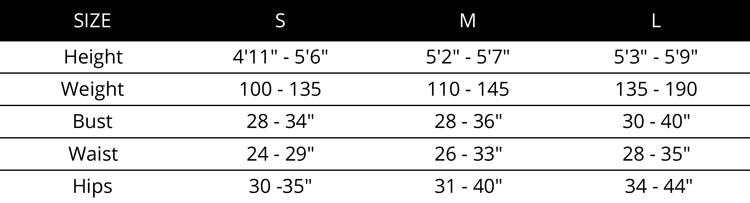 Size Guide, Astra Bodysuit Original – IMBŌDHI