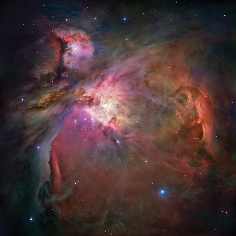 The Orion Nebula, located 1,300 light-years away, is the nearest area of high-mass star formation to Earth.