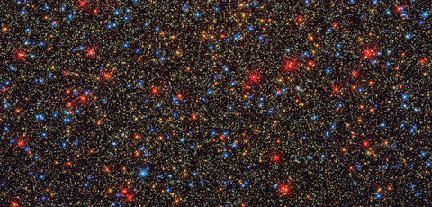 A crowded field of stars at the heart of Omega Centauri.
