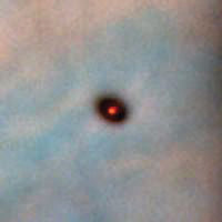 A close-up of a protoplanetary disk within the Orion Nebula.