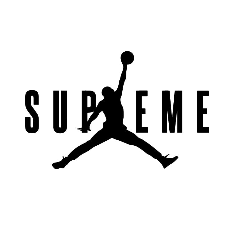Supreme Jumpman Jordan Logo Decal Sticker – Decalfly