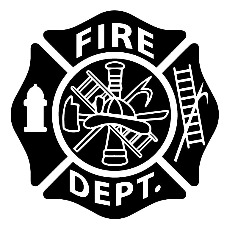 Fire Dept Logo Symbol Decal Sticker – Decalfly