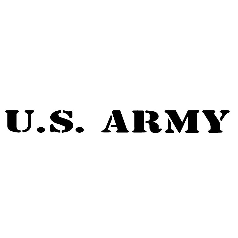 US Army Military Logo Font Decal Sticker – Decalfly