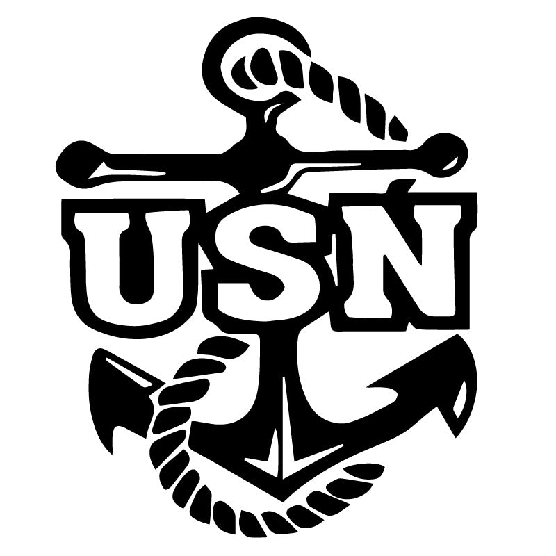 USN Anchor Symbol Navy Logo Decal Sticker – Decalfly