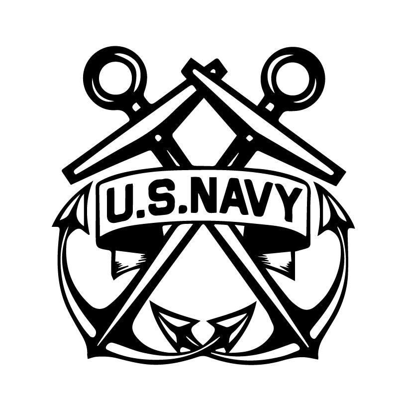 US Navy Anchors Decal Sticker – Decalfly