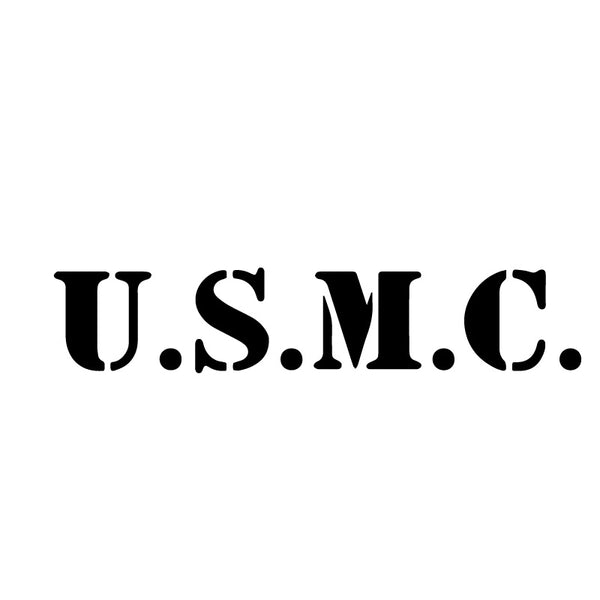 Usmc Marines Military Text Decal Sticker Decalfly 5532