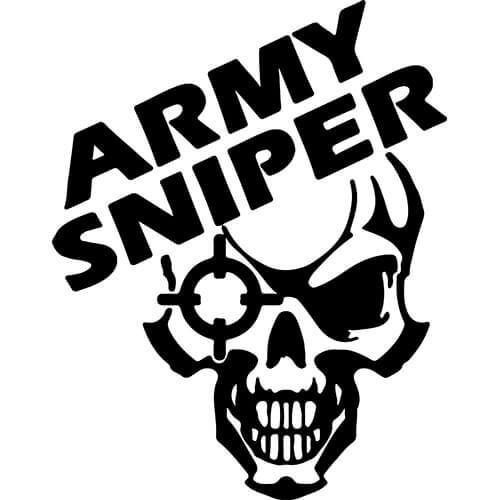 Army Sniper Decal Sticker – Decalfly