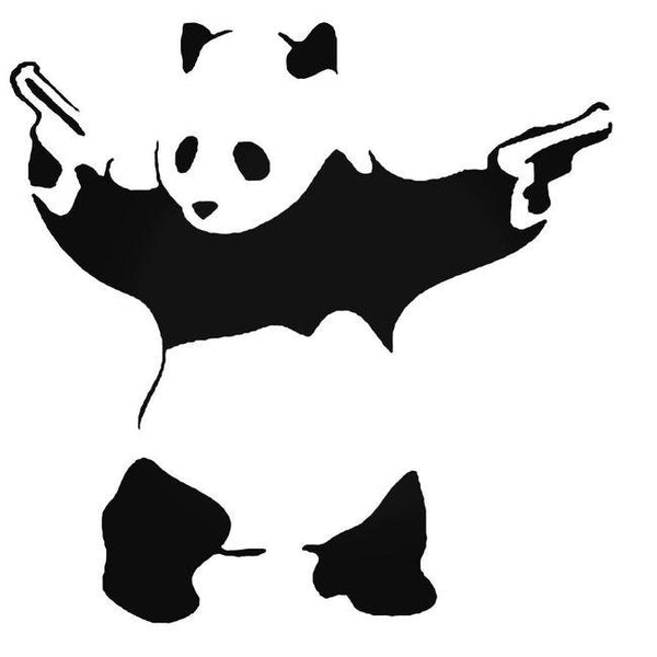 Banksy Panda Graffiti Artist Decal Sticker – Decalfly