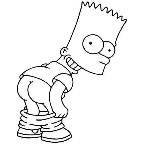 Sticker Bart Art Board Print for Sale by Stre1f