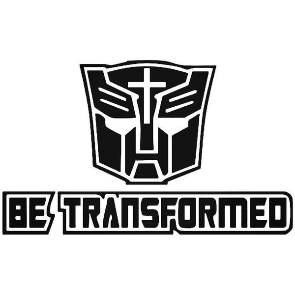 Be Transformed Christian Decal Sticker – Decalfly