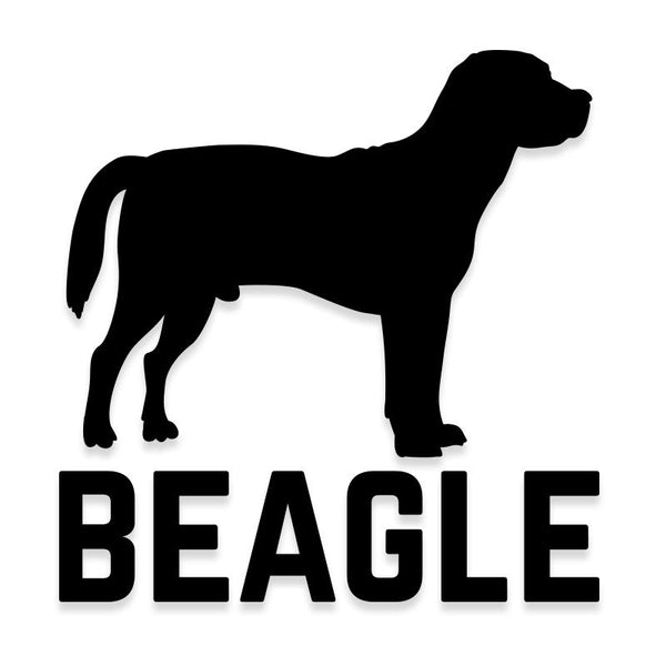 Beagle Car Decal Dog Sticker for Windows – Decalfly