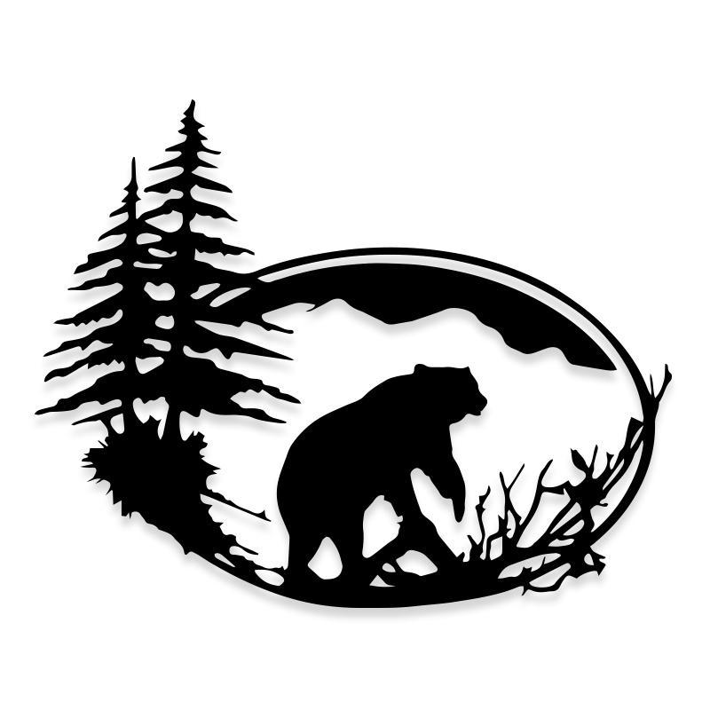 Bear Hunting Decal Sticker – Decalfly