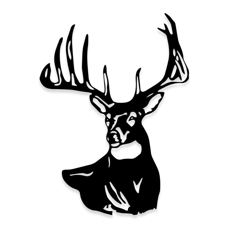 Deer Hunting Big Buck Silhouette Decal Sticker Decalfly 9300