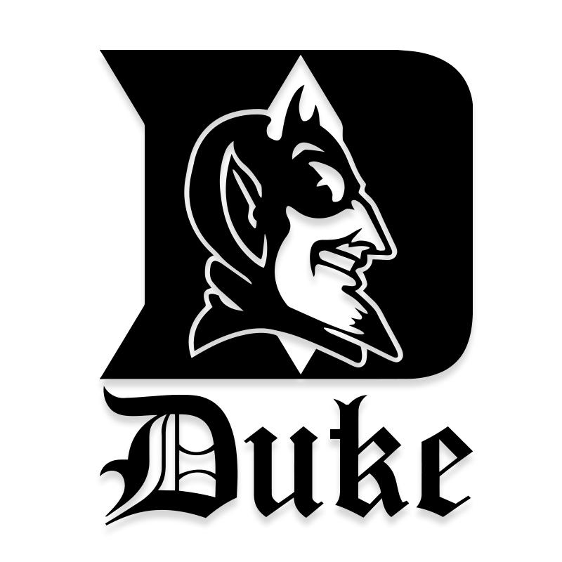 Duke University Car Decal Decalfly 1636