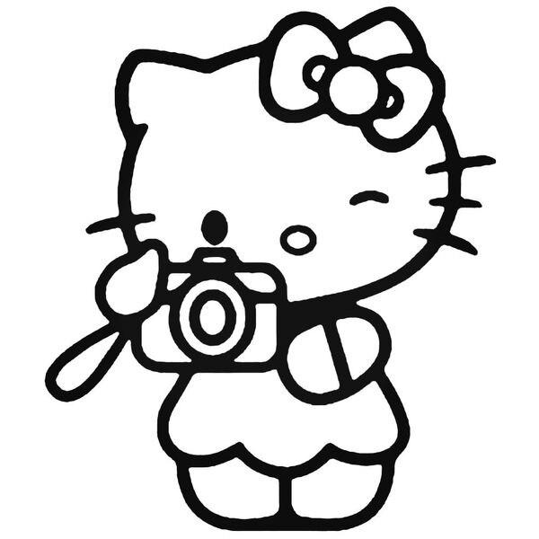 Hello Kitty Camera Decal Sticker Decalfly