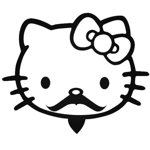 Chococat Cat Waving Cat Window Decal Sticker, Custom Made In the USA