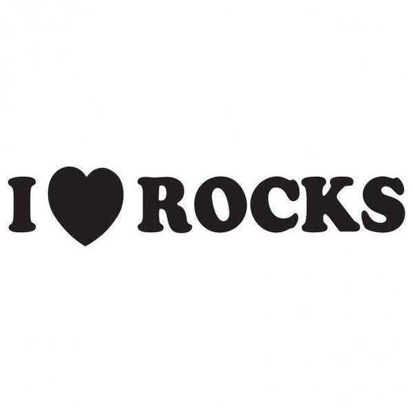 I Love Rocks Decal Sticker – Decalfly