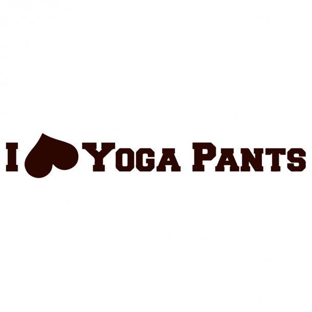 I Love Yoga Pants Decal Sticker – Decalfly