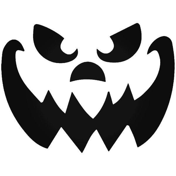 Jack O Lantern Face Decal Sticker – Decalfly