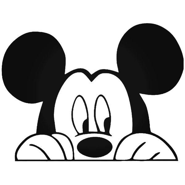 mickey mouse peeking decal sticker decalfly