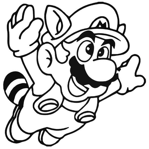 Nintendo Raccoon Mario Decal Sticker – Decalfly