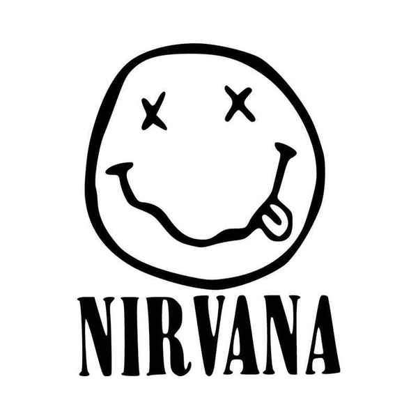 Nirvana Face Decal Sticker – Decalfly