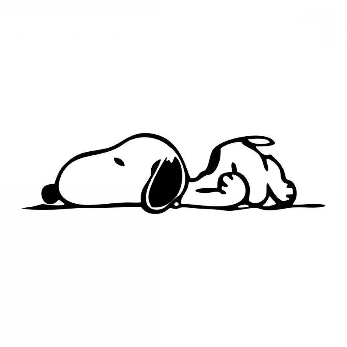  Snoopy  Beagle Laying Down Cartoon Car  Decal  Sticker Decalfly