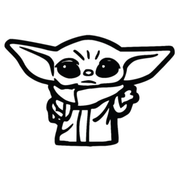 Baby Yoda Star Wars Sticker Decal Decalfly