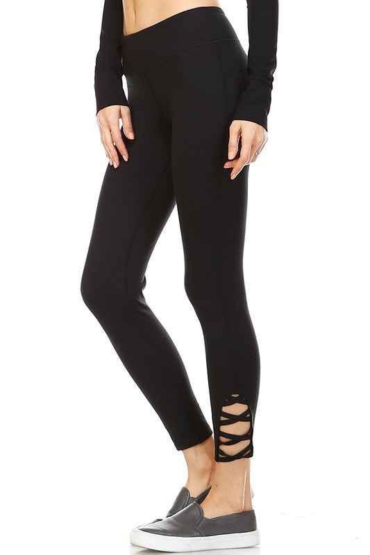 Lace-Up Crisscross Leggings