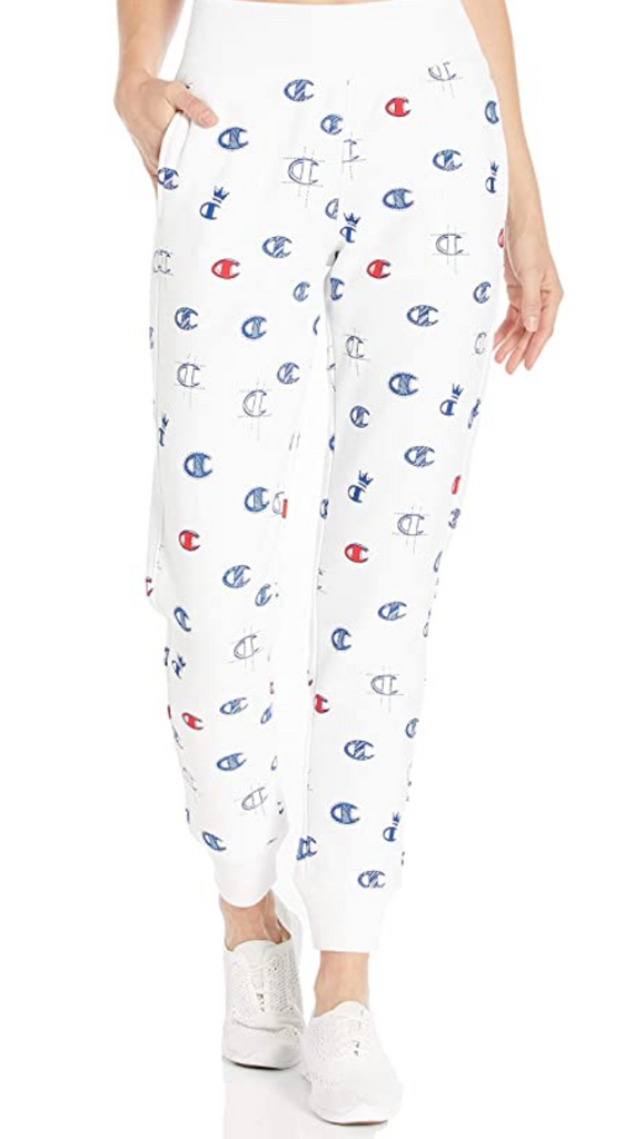 women's champion reverse weave allover print jogger pants