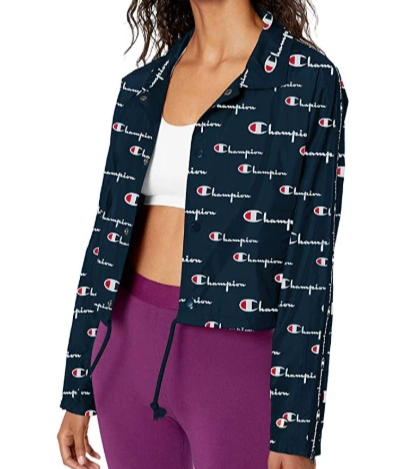 cropped coaches jacket champion