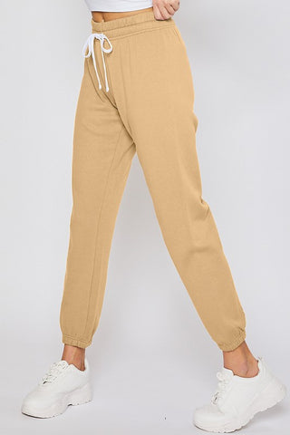 Wearever Fleece Regular Fit Women's Tall Sweatpants in Khaki