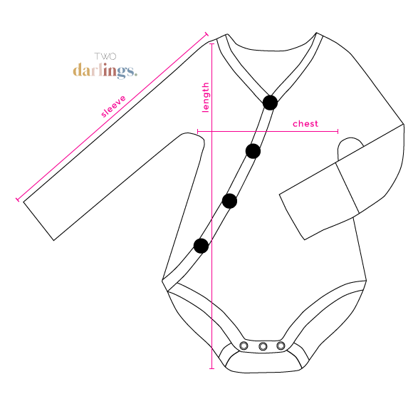 Sizing Charts - Classic Range – Two Darlings