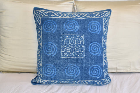 Block Print Heavy Cotton Dari Cushion Cover 60x60cm- IB60-4