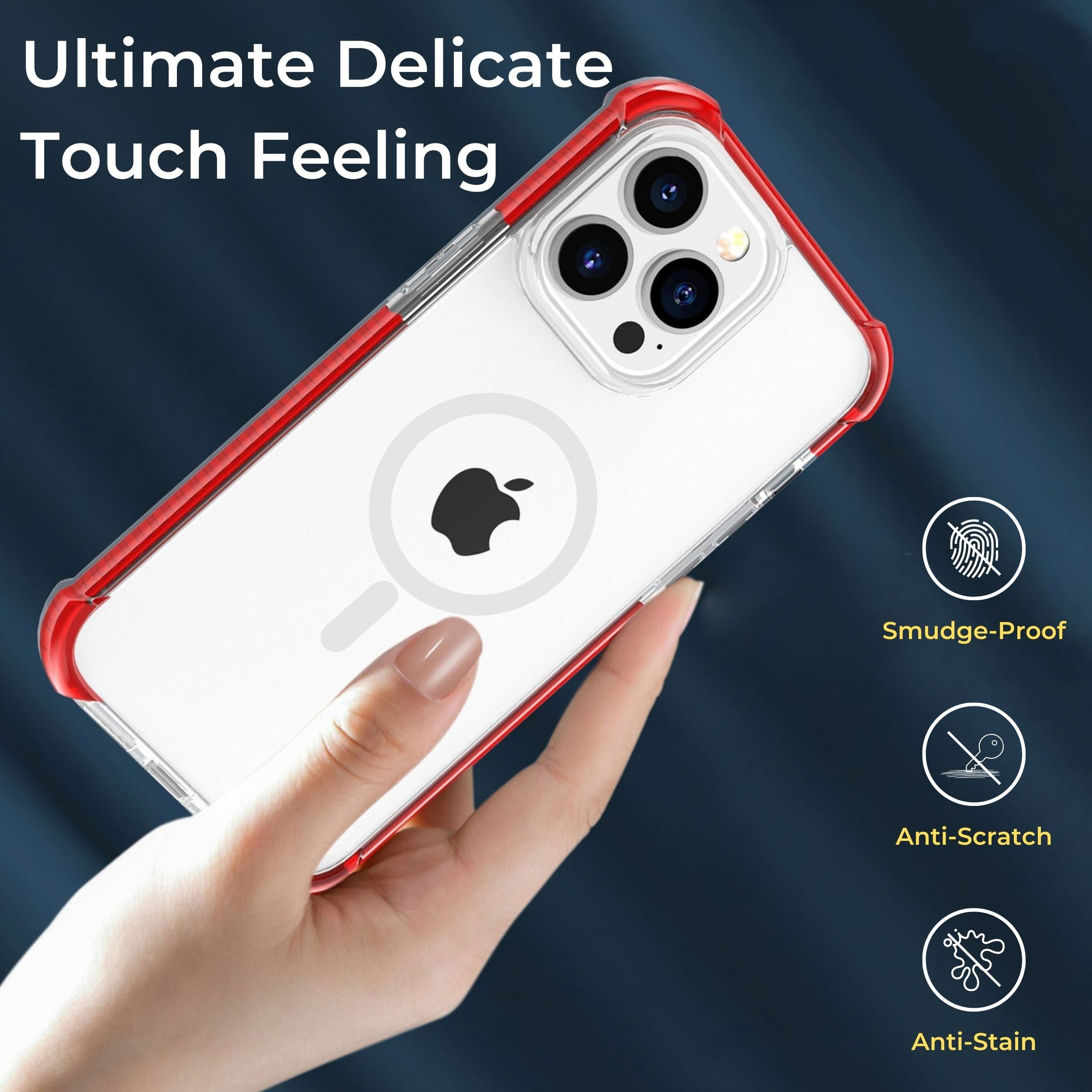 Hanogram MagSafe Compatible Ultra Shockproof Case ultimate delicate touch feeling