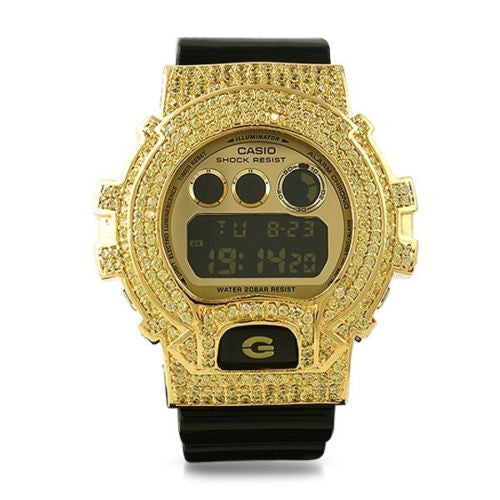 g shock black and gold