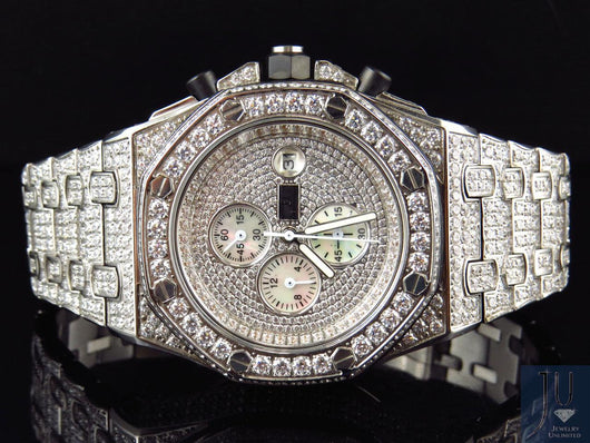 simulated diamond watch