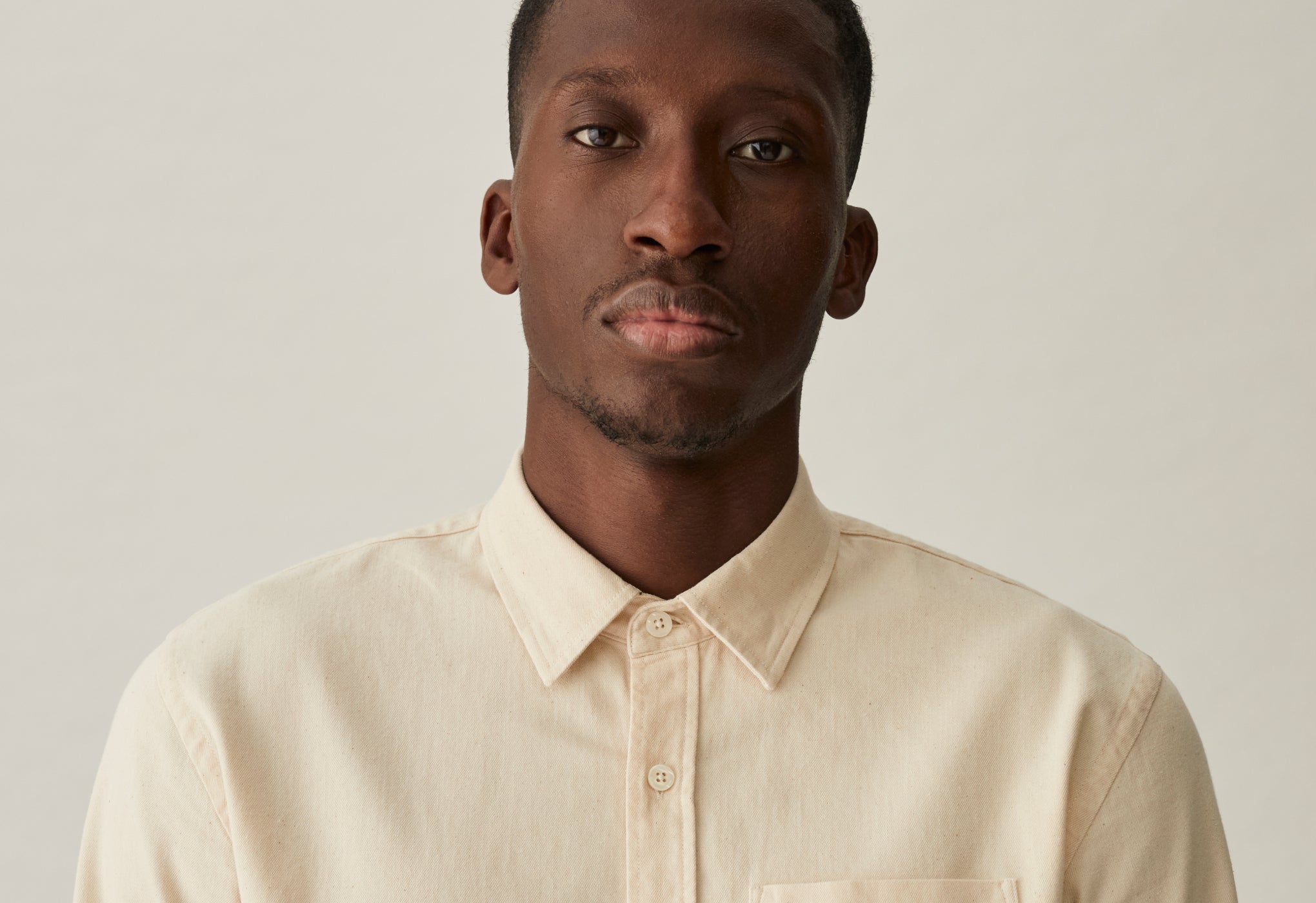 chemise jean écru moins mais mieux