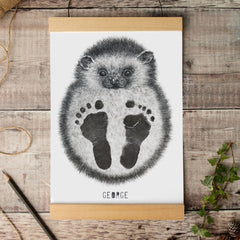 My First Birthday Personalised Baby Footprint Kit