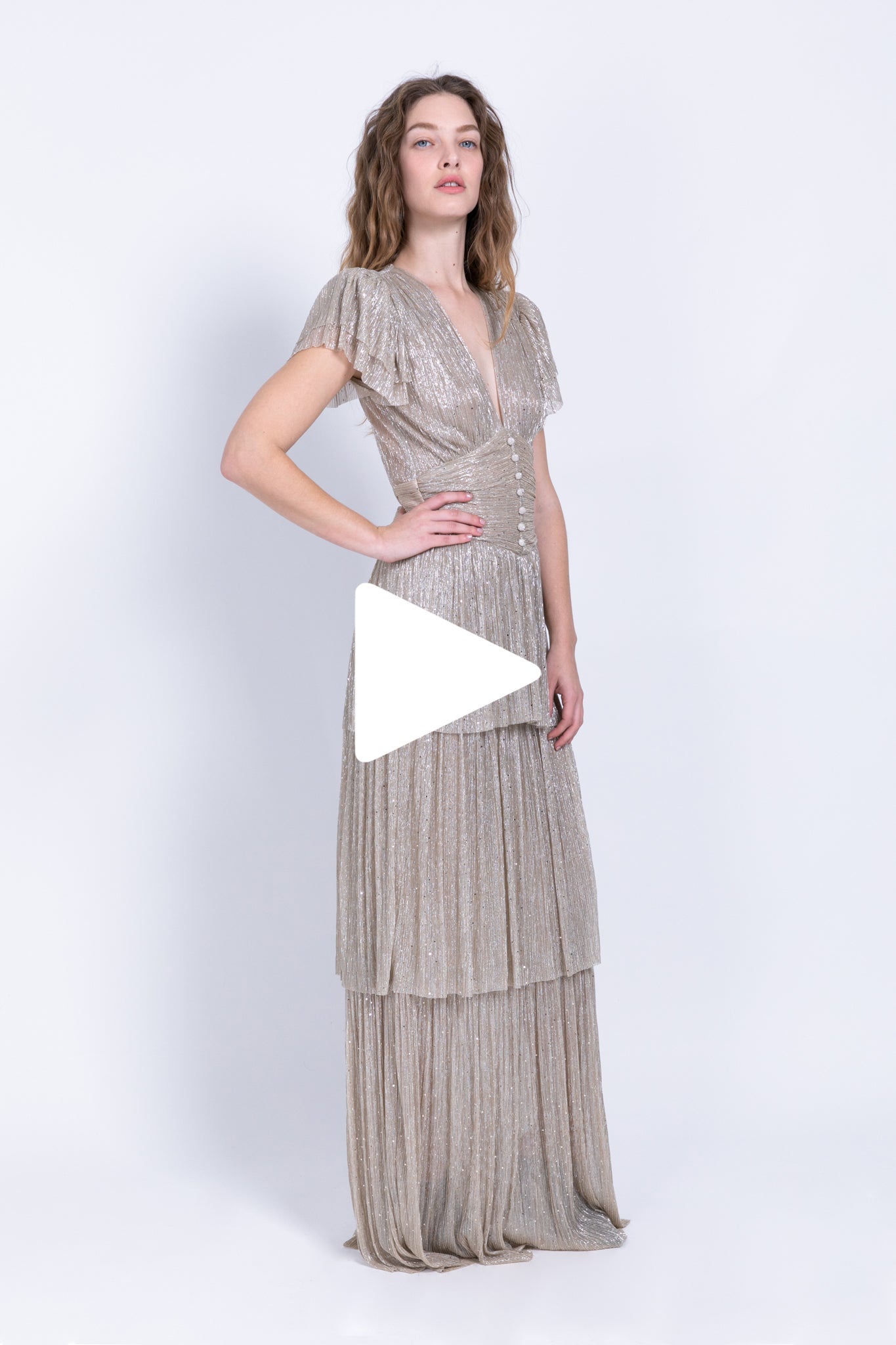 Sabina layered shop maxi dress