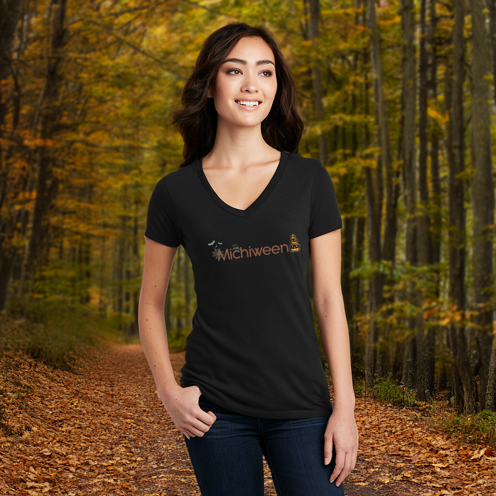 Image of "Michiween" Women's V-Neck