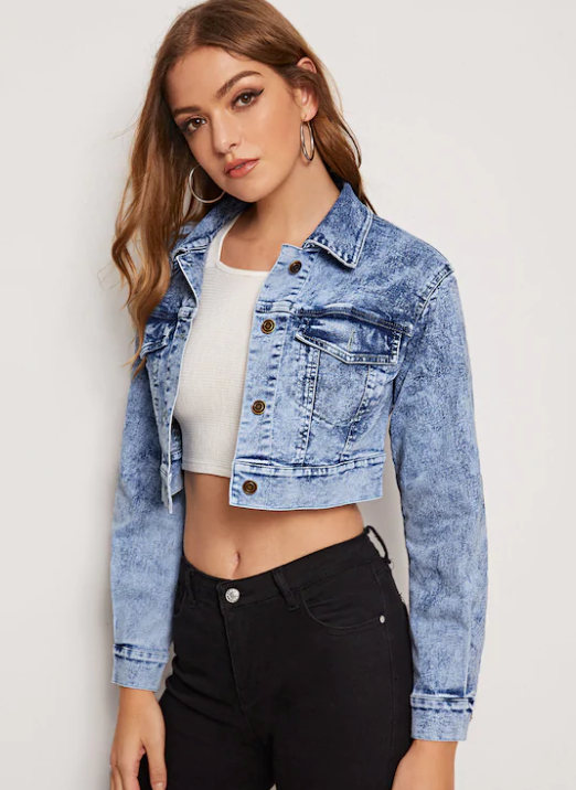 cropped casual jacket