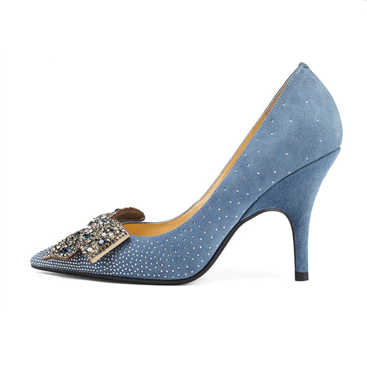 soft blue heels