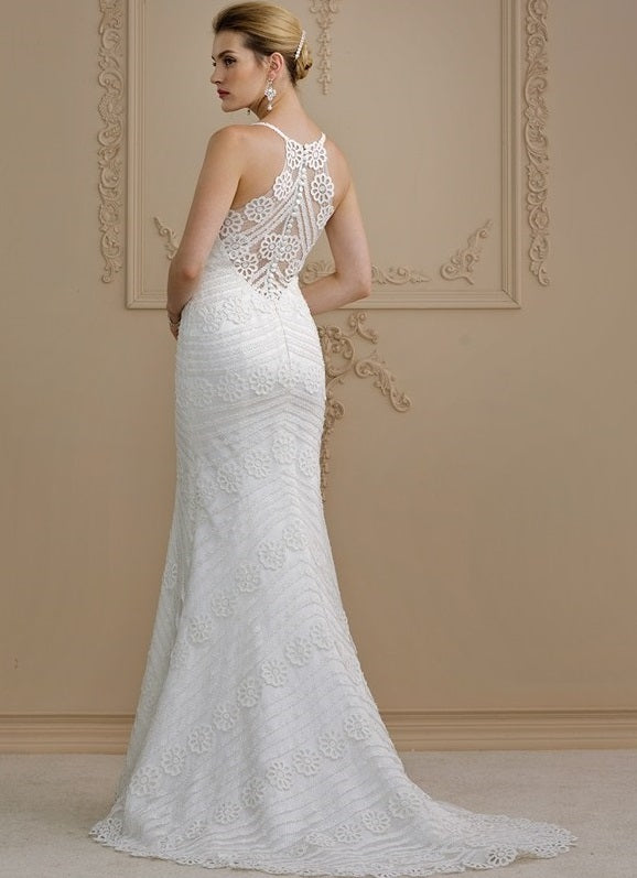 lace racerback wedding dress